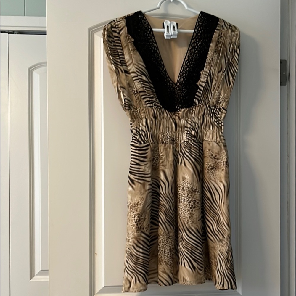 Elegant Animal Print Dress
